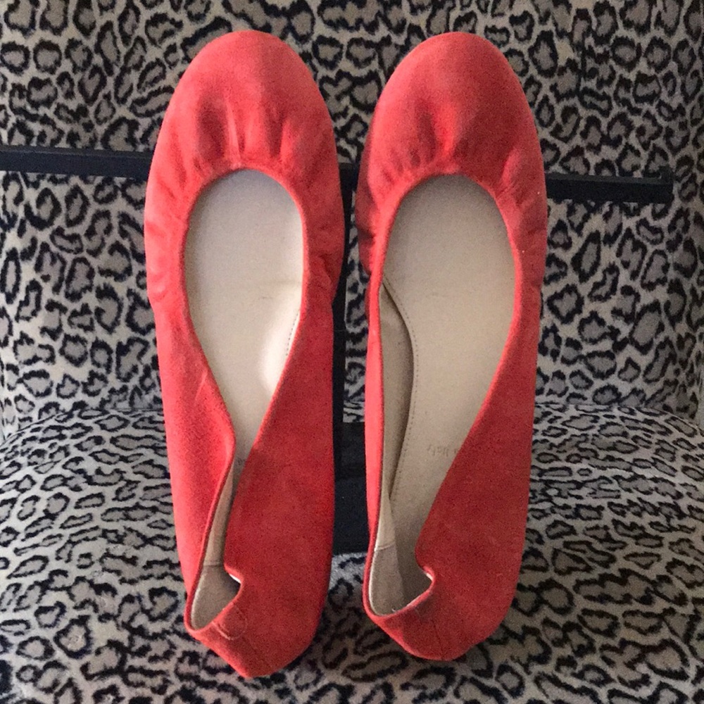 JCrew Poppy red ballet flats sz 8.5